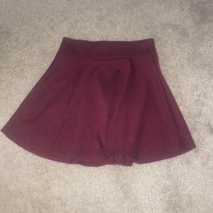 Maroon skater skirt